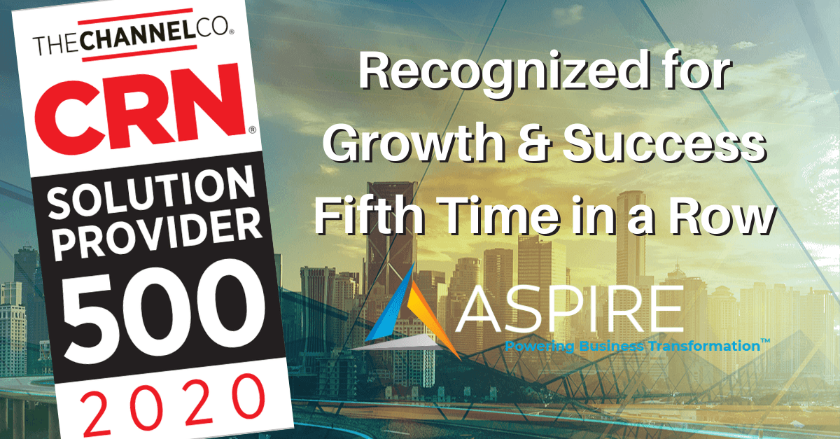 Aspire Technology Partners Named to 2020 CRN Solution Provider 500 List Featured Image