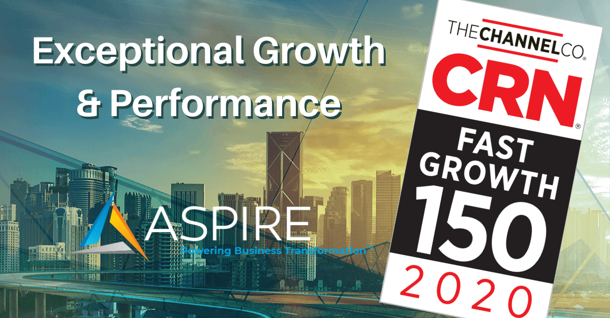 Aspire Technology Partners Named to 2020 CRN Fast Growth 150 List Featured Image