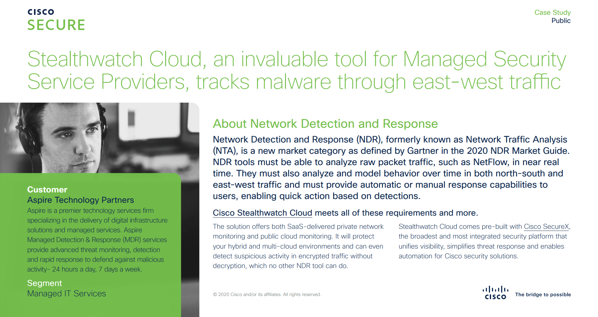 Customer Story: Learn how Cisco Stealthwatch Cloud and Aspire MDR stopped a threat dead in its tracks Featured Image