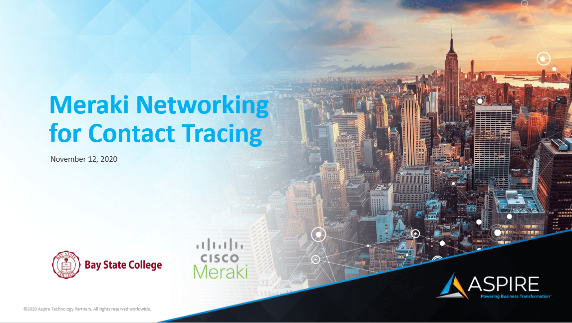 Webinar: Meraki Networking for Contact Tracing Featured Image