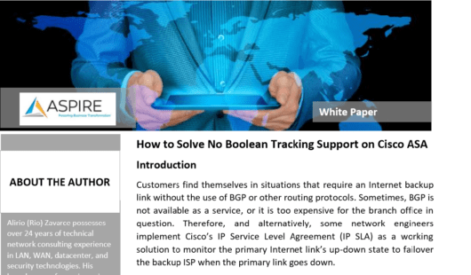How to Solve No Boolean Tracking Support on Cisco ASA Category Index Image
