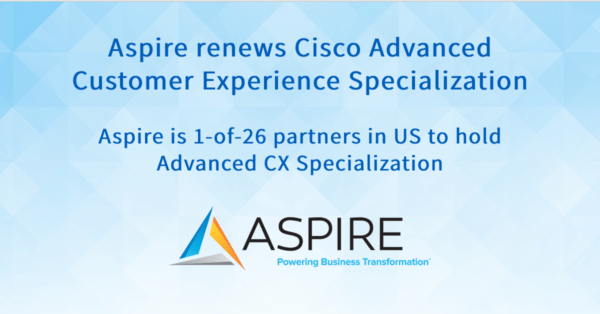 Aspire Technology Partners Renews Cisco Advanced Customer Experience Specialization Featured Image