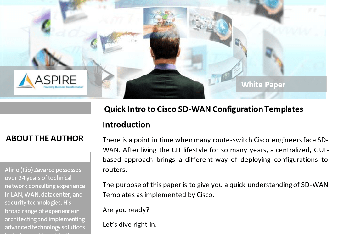 Introduction to Cisco SD-WAN Configuration Templates Category Index Image