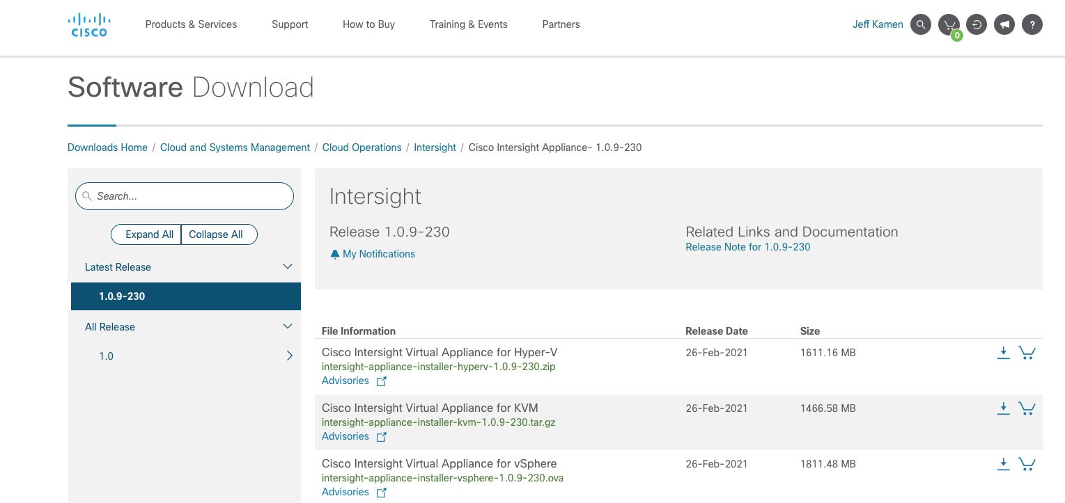 Cisco Software Screenshot