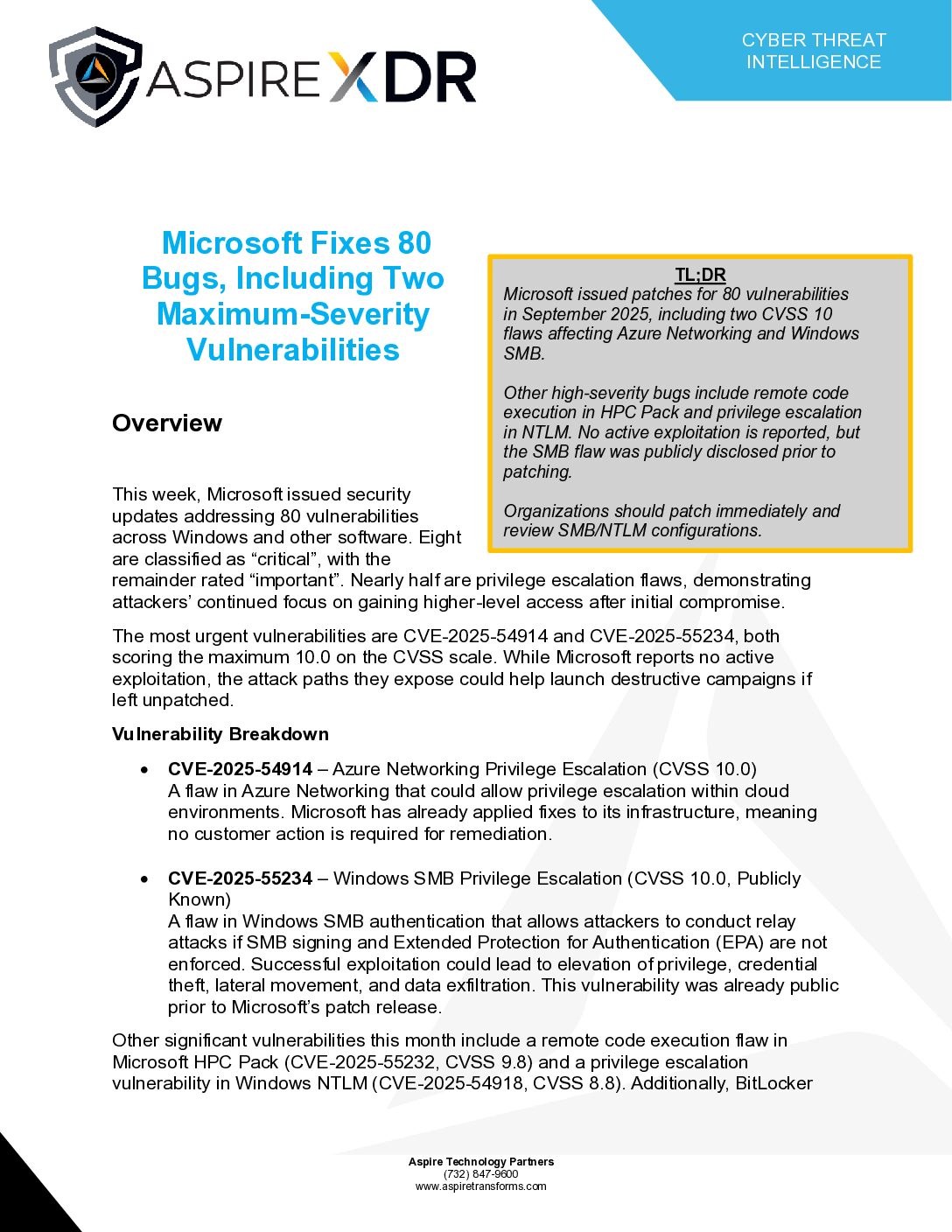 Microsoft Fixes 80 Bugs, Including Two Maximum-Severity Vulnerabilities Featured Image