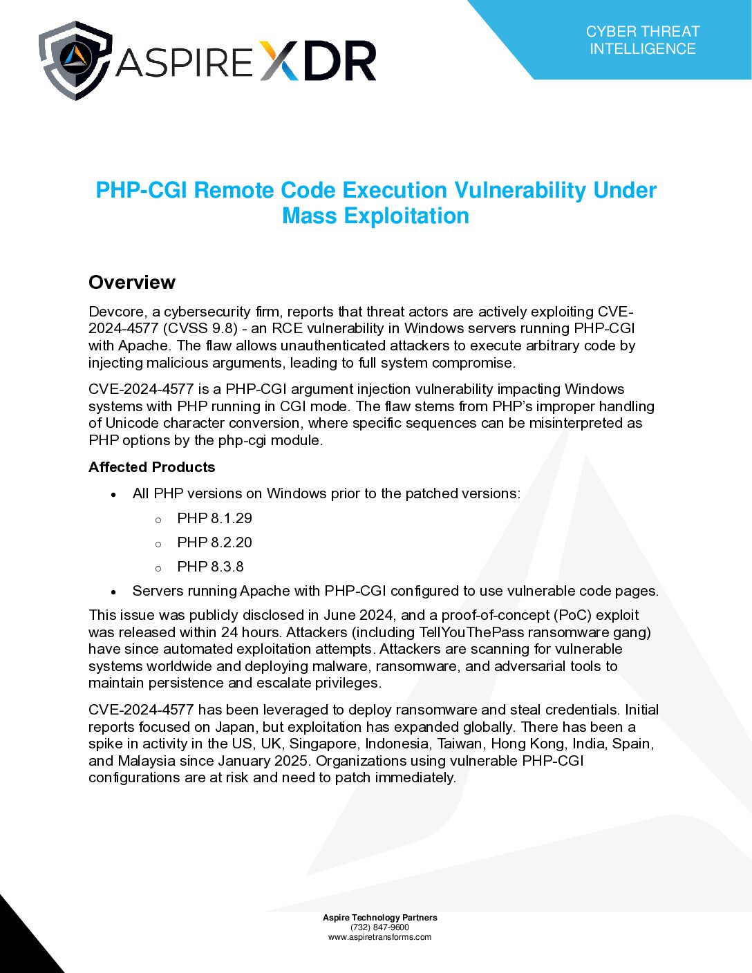 PHP-CGI Remote Code Execution Vulnerability Under Mass Exploitation ...