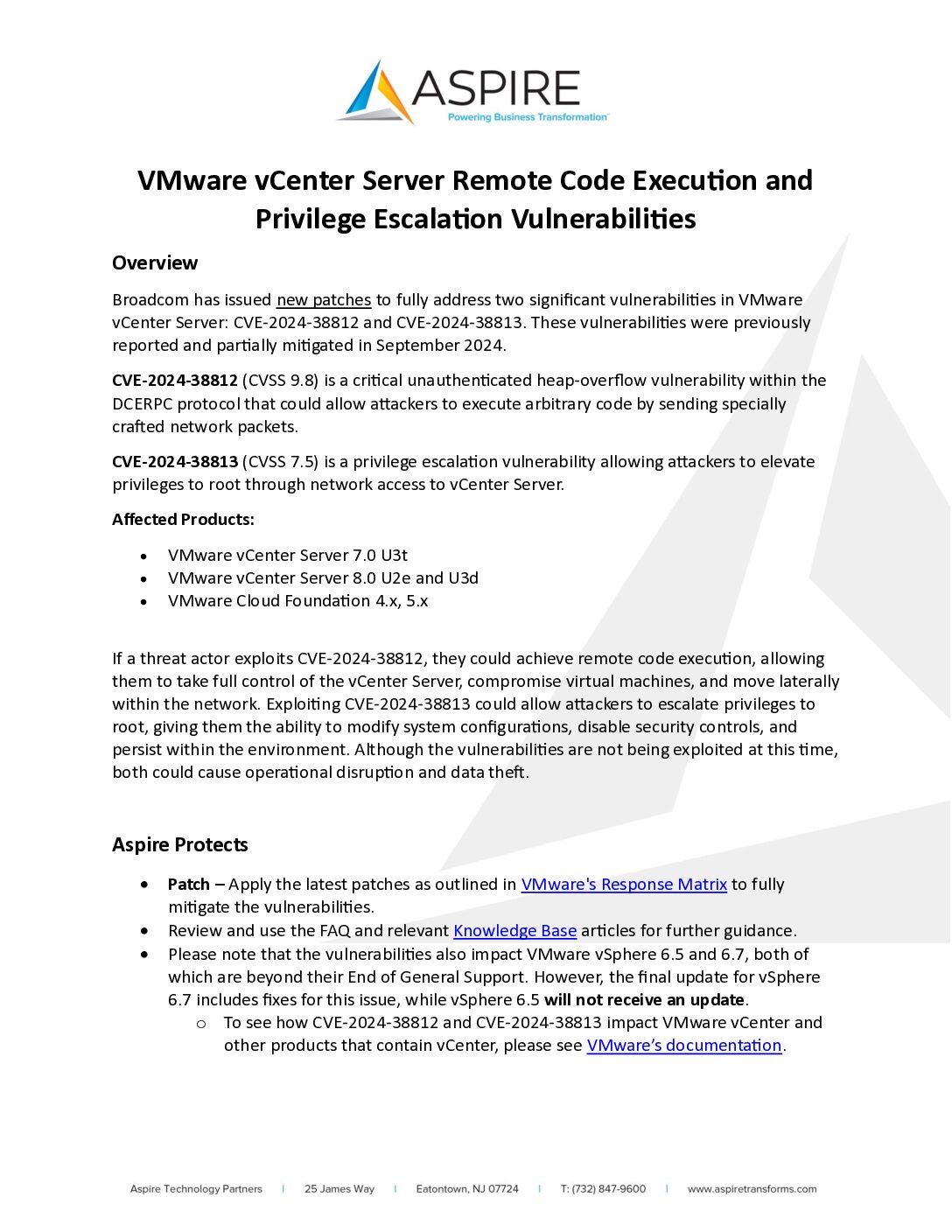 VMware vCenter Server Remote Code Execution and Privilege Escalation ...